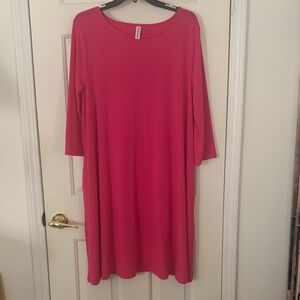 Zenana Outfitters Vibrant Pink Dress